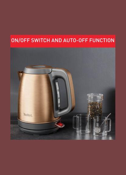 Електрочайник Coppertinto 1.7л, Strix, нержавіюча сталь, Tefal (314749118)