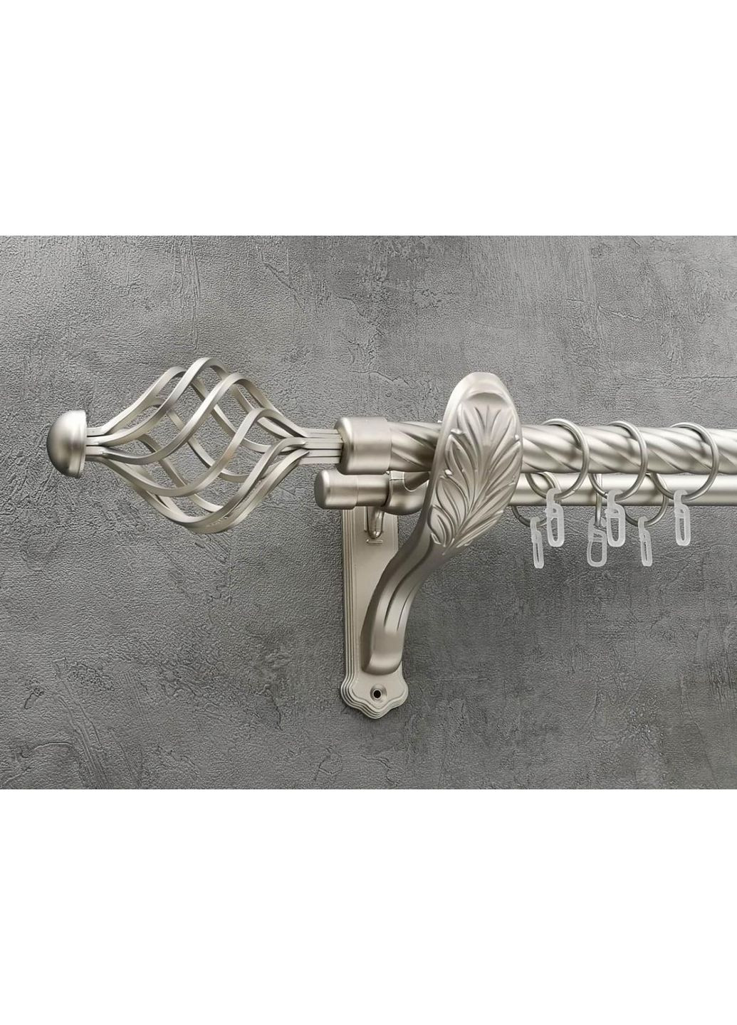 Карниз Арезо витая штанга двойной ретро 25/19 мм 300 см Сатин Quadrum (352782815)