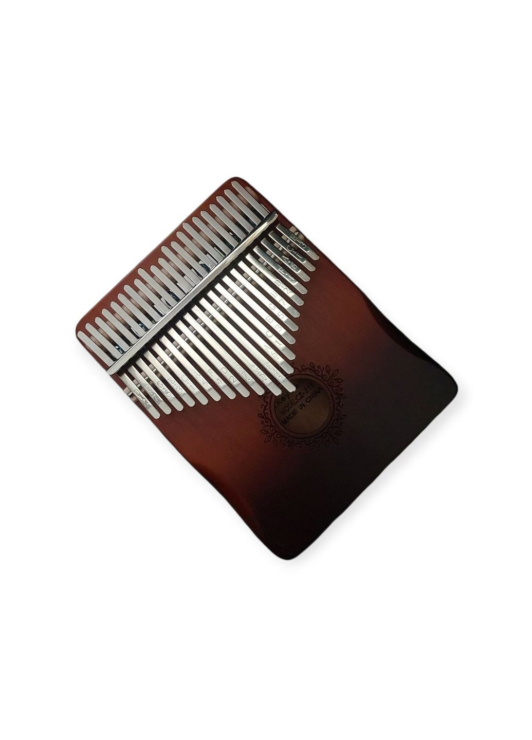 Калімба з резонатором Перкусія Пальчикове піаніно 21 клавіш Темно- Коричневий з Візерунком K-21-22TK No Brand (371993901)
