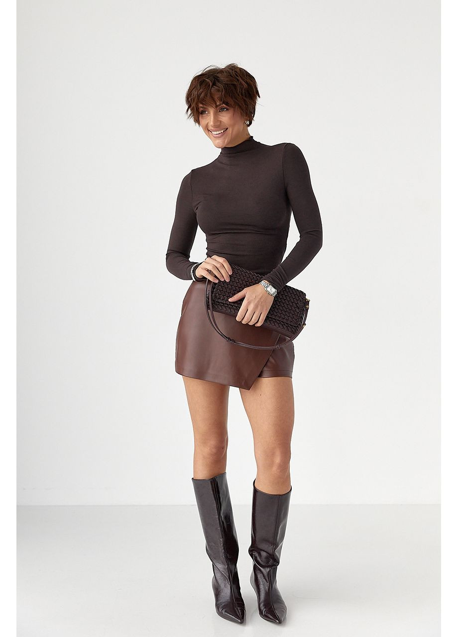 Базовый тонкий гольф с горловиной-стойкой Lurex (369776142)