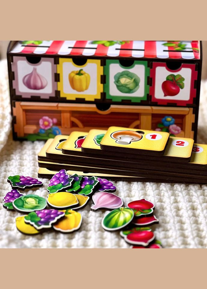 Деревянная настольная игра "Счет -1" Ань-Ян (ПСД069) PSD069 сортер-комодик Ubumblebees (315023176)