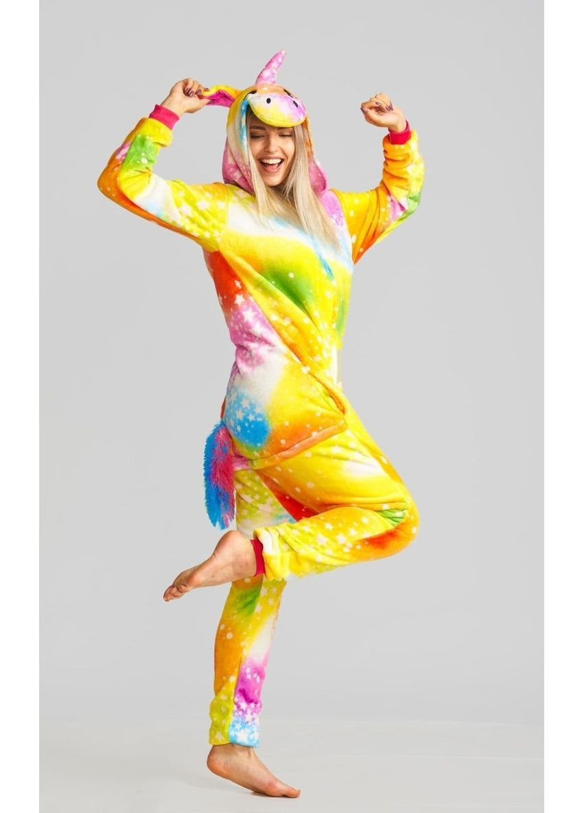 Пижама кигуруми Салют единорог на пуговицах L (165-175 см) Jamboo (369669117)