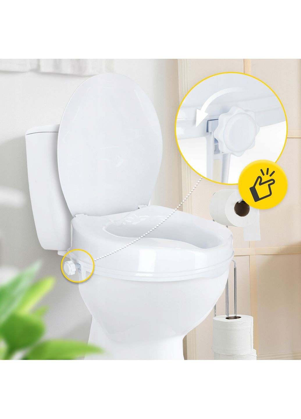 Насадка (надставка) на унітаз 15 см White (P-5905973406444) 4FIZJO (372925198)