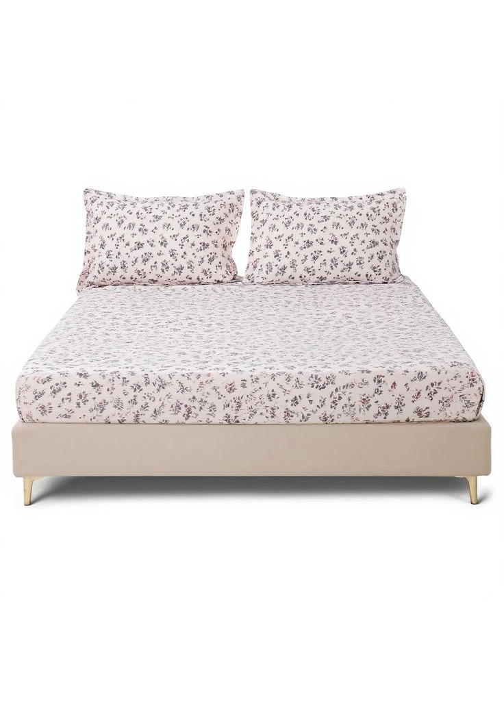 Комплект трикотажный простыня на резинке 180*200 см с наволочками blooms 004-107-18-48-3-7 Colorful Home (401996796)