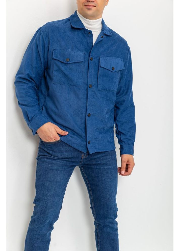 Синяя демисезонная ветровка мужская на кнопках,, 131r3022-1 Ager