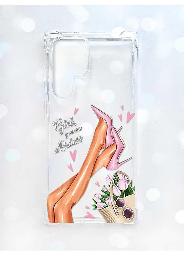 Чехол с утолщёнными углами на Samsung Galaxy S22 Ultra:: Ножки (принт 62) CASE CONTROL (360657931)