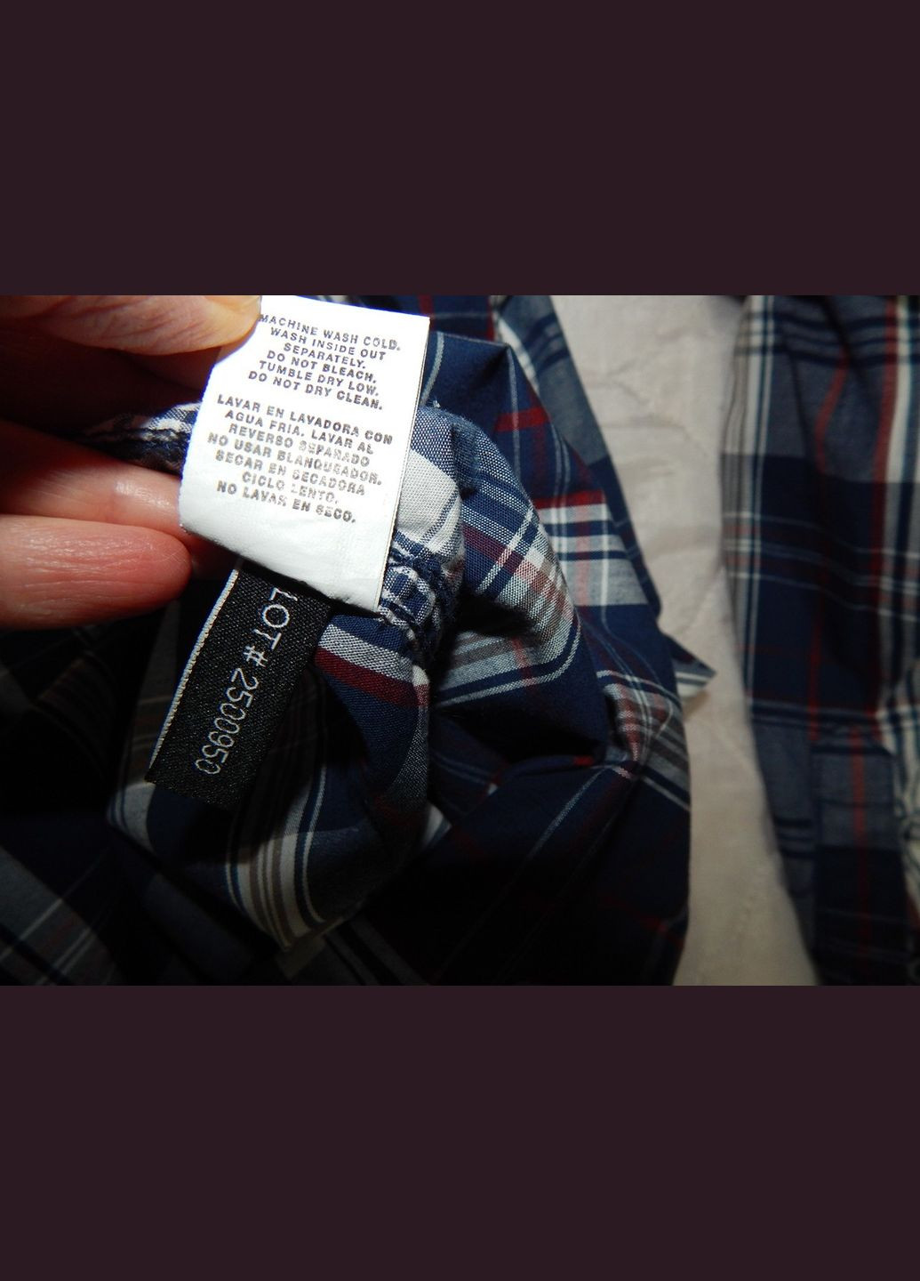 Синяя кэжуал рубашка в клетку No Brand