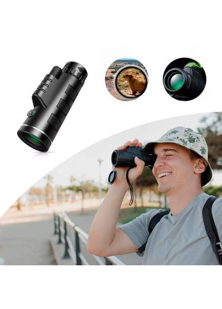 Монокуляр UN-3012 40X60 надпотужний легкий компактний з подвійним фокусуванням No Brand (368771718)