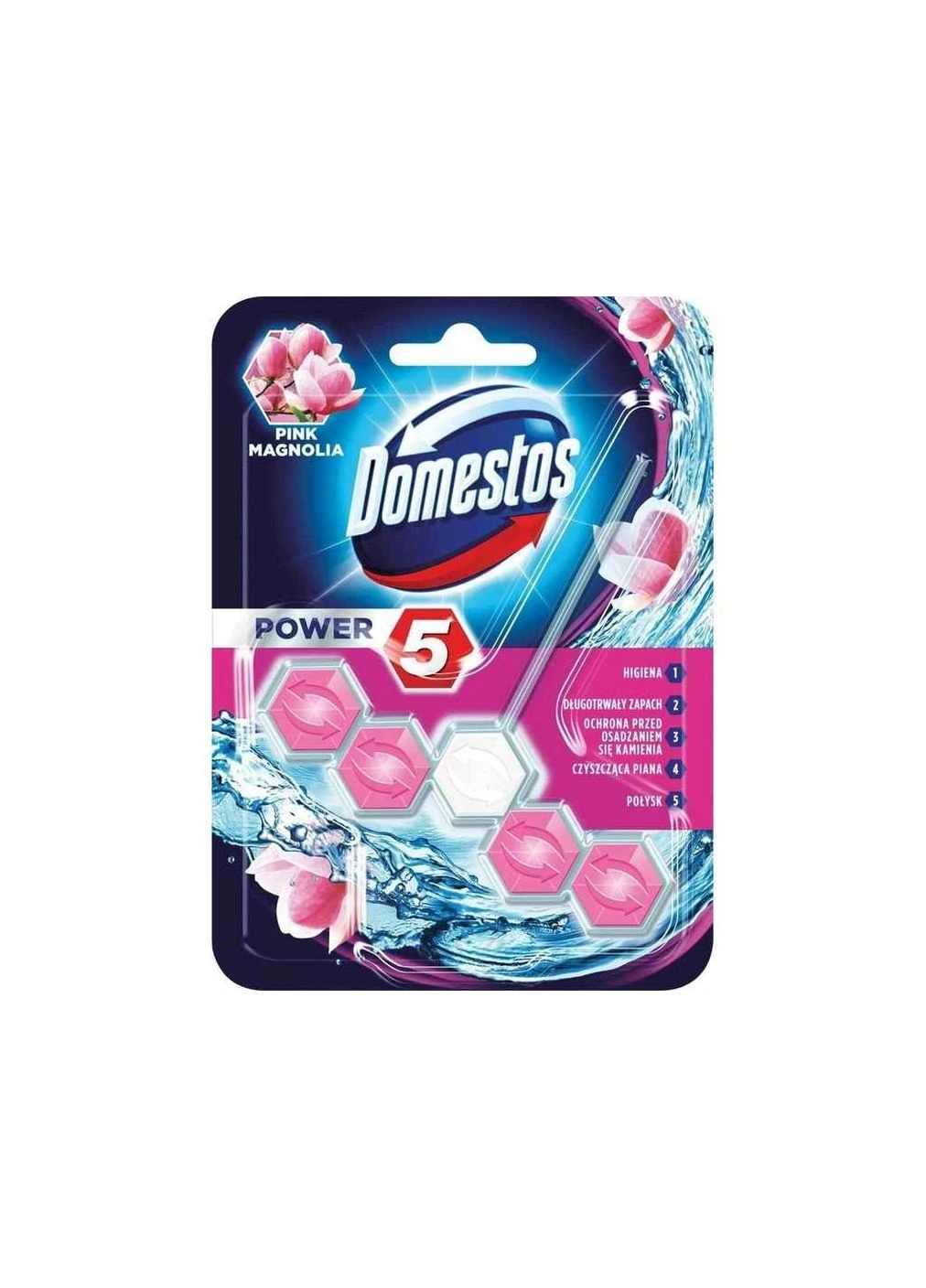 Блок для унитаза 1шт Power 5 Ледяная магнолия 55г ТМ Domestos No Brand (387327904)
