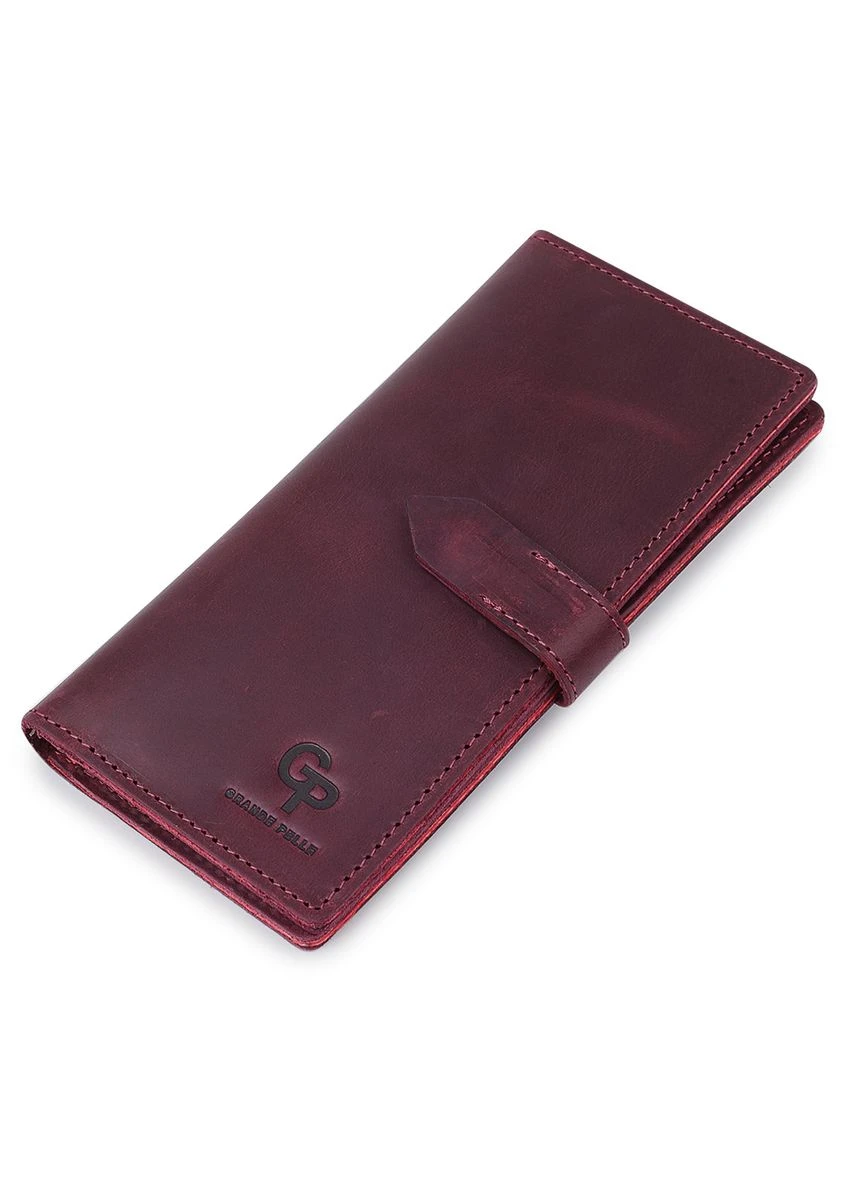 Кожаное женское матовое портмоне 11561 Grande Pelle (389864507)