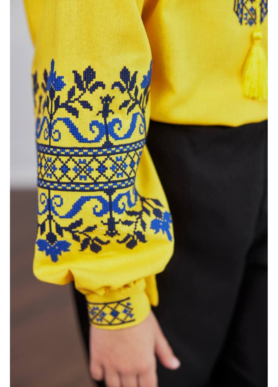 Жёлтая вышиванка для девочки "виктория" PanyankaVyshyvanka (352247853)