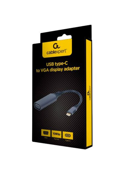 Кабель USB Type-C - VGA 0.15 м Black (A-USB3C-HDMIVGA-01) Cablexpert (316695988)