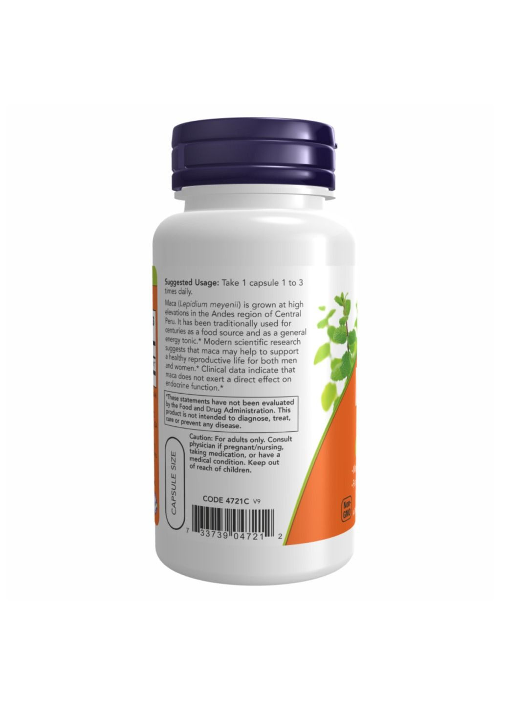 Мака перуанская для репродуктивного здоровья, Maca 500mg - 250 vcaps Now Foods (280899652)