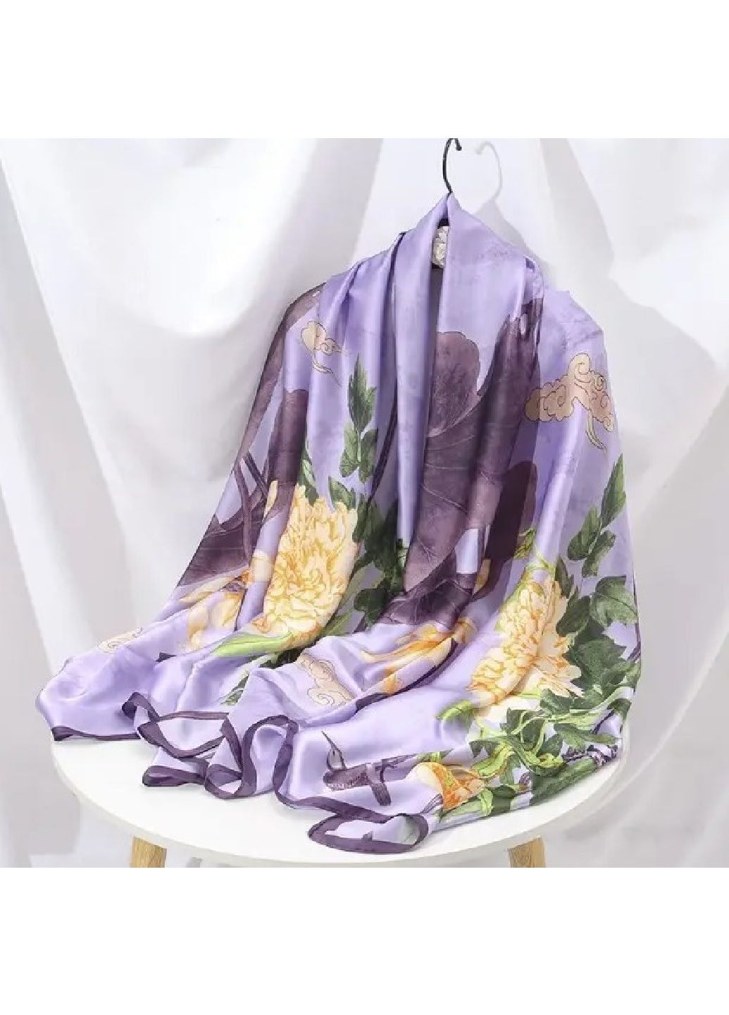 Жіночий шарф із квітковим принтом, 180*90 см No Brand (306713990)