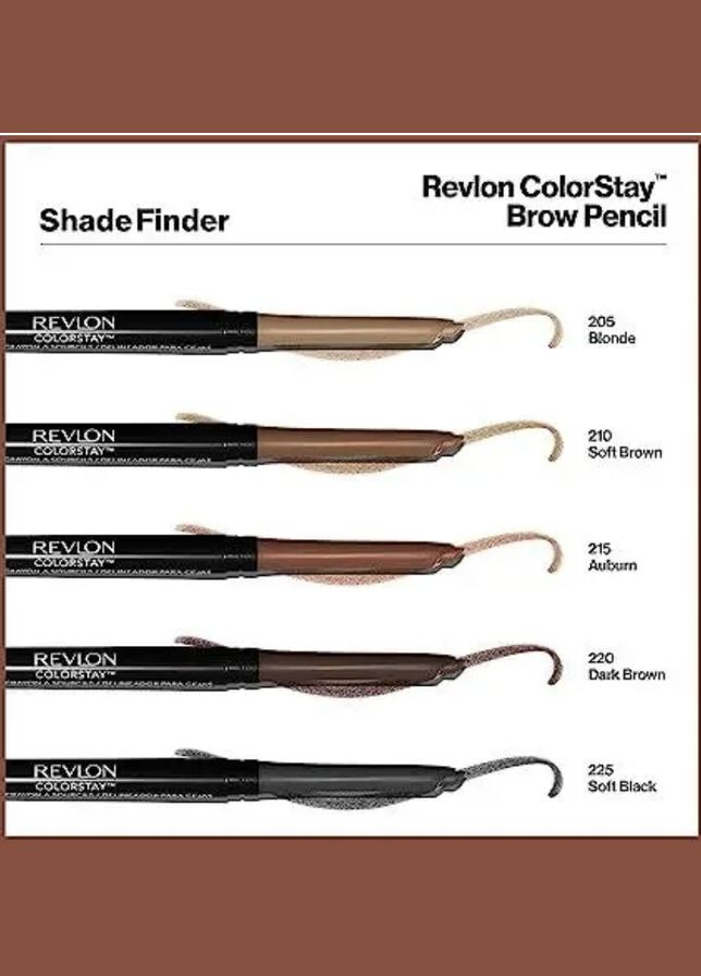 Олівець для брів Colorstay Eye Makeup with Eyebrow Spoolie, водостійкий 210 Revlon (336375079)