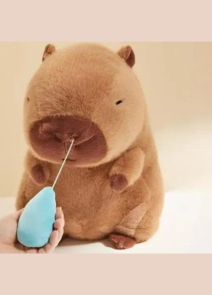 Мягкая плюшевая игрушка Капибара с Соплей на механизме 30 см. No Brand (322870774)