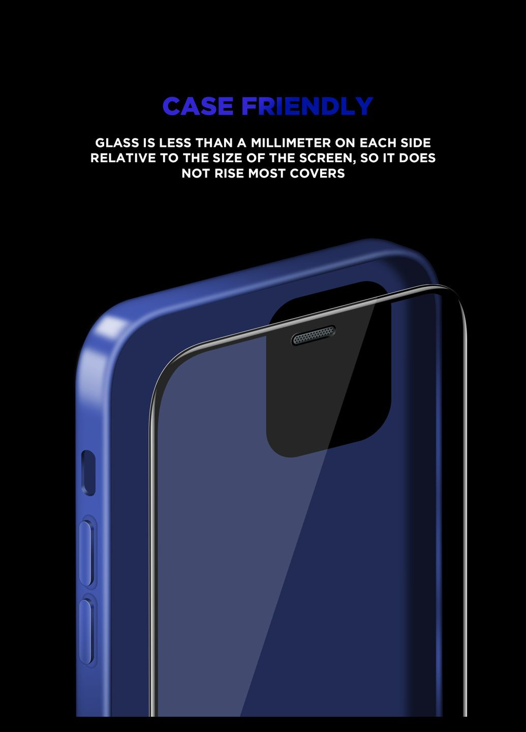 Защитное стекло Supreme Black Icon 3D для iPhone 15 Pro Black (ARM68223) ArmorStandart (280439683)
