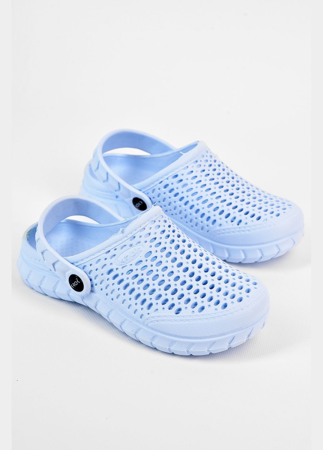 Кроксы детские для девочки светло-голубого цвета Let's Shop (317318883)