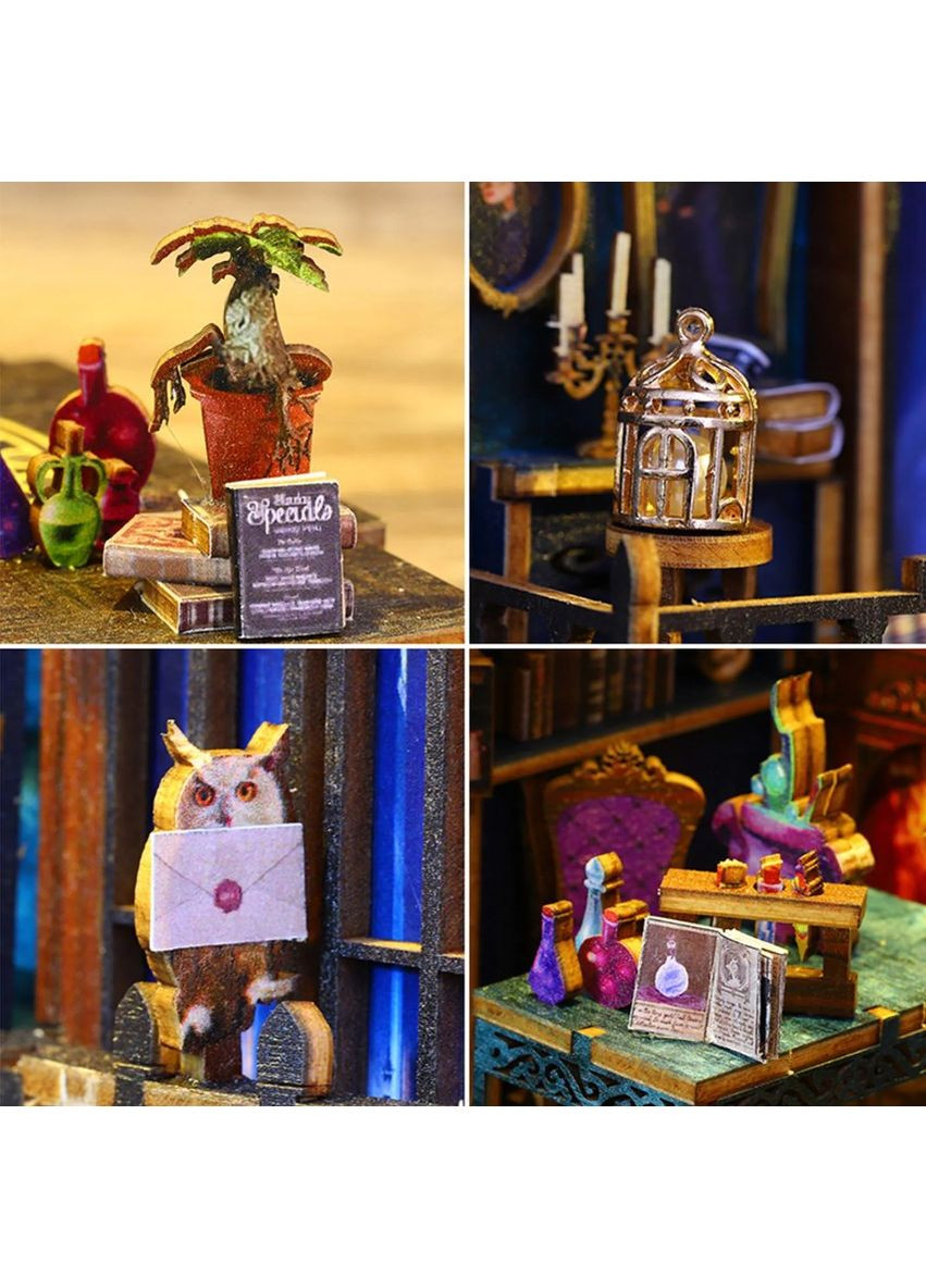 Бук Нук Magic Market Book Nook 3D пазл деревянная головоломка книжный уголок JTSL-09 No Brand (362452886)