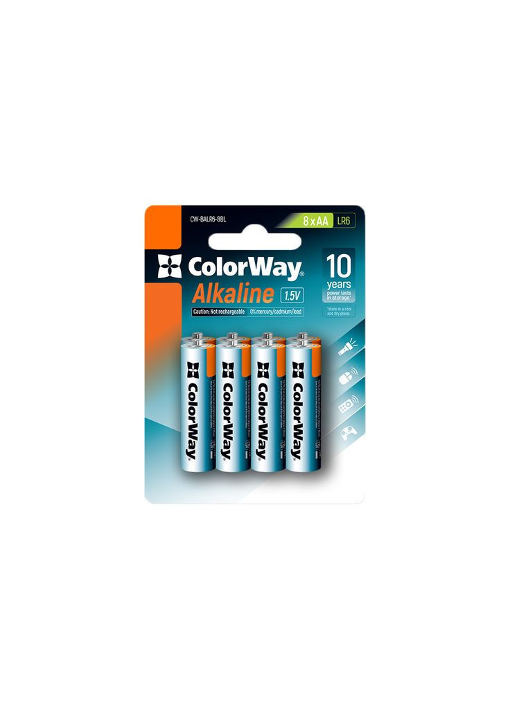 Батарейка AA LR6 Alkaline Power * 8 blister (m424893) Colorway AA LR6 Alkaline Power (лужні) * 8 blister (367070978)