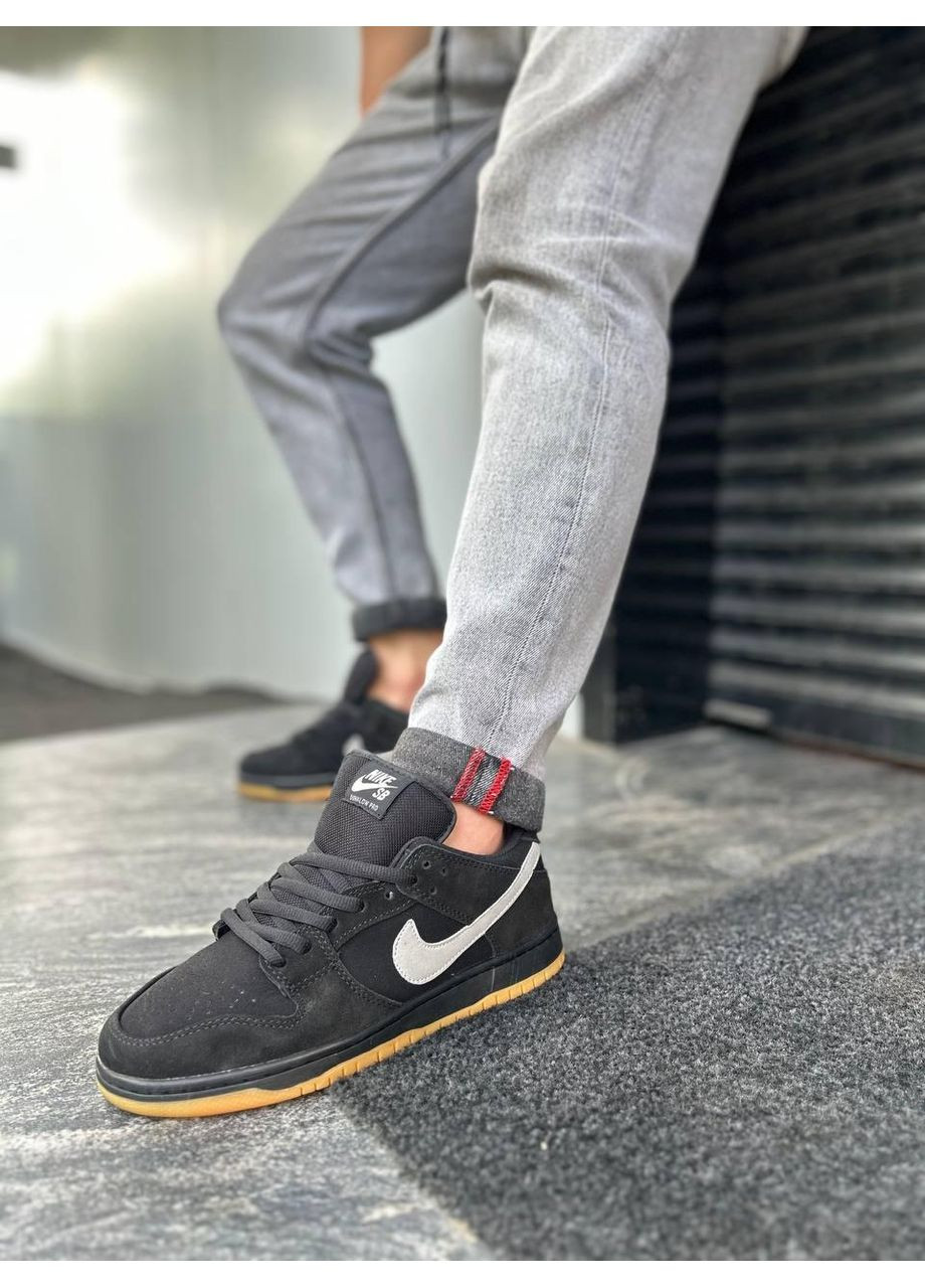 КРОСІВКИ ЖІНОЧІ NIKE SB DUNK BLACK GREY FOG НАЙК СБ ДАНК No Brand сірі зими (368870287)