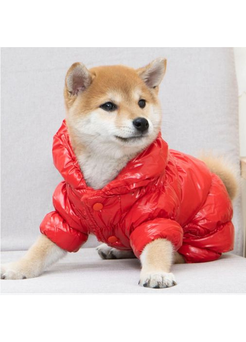 Теплый зимний комбинезон для собак на флисе размер L No Brand (368710092)