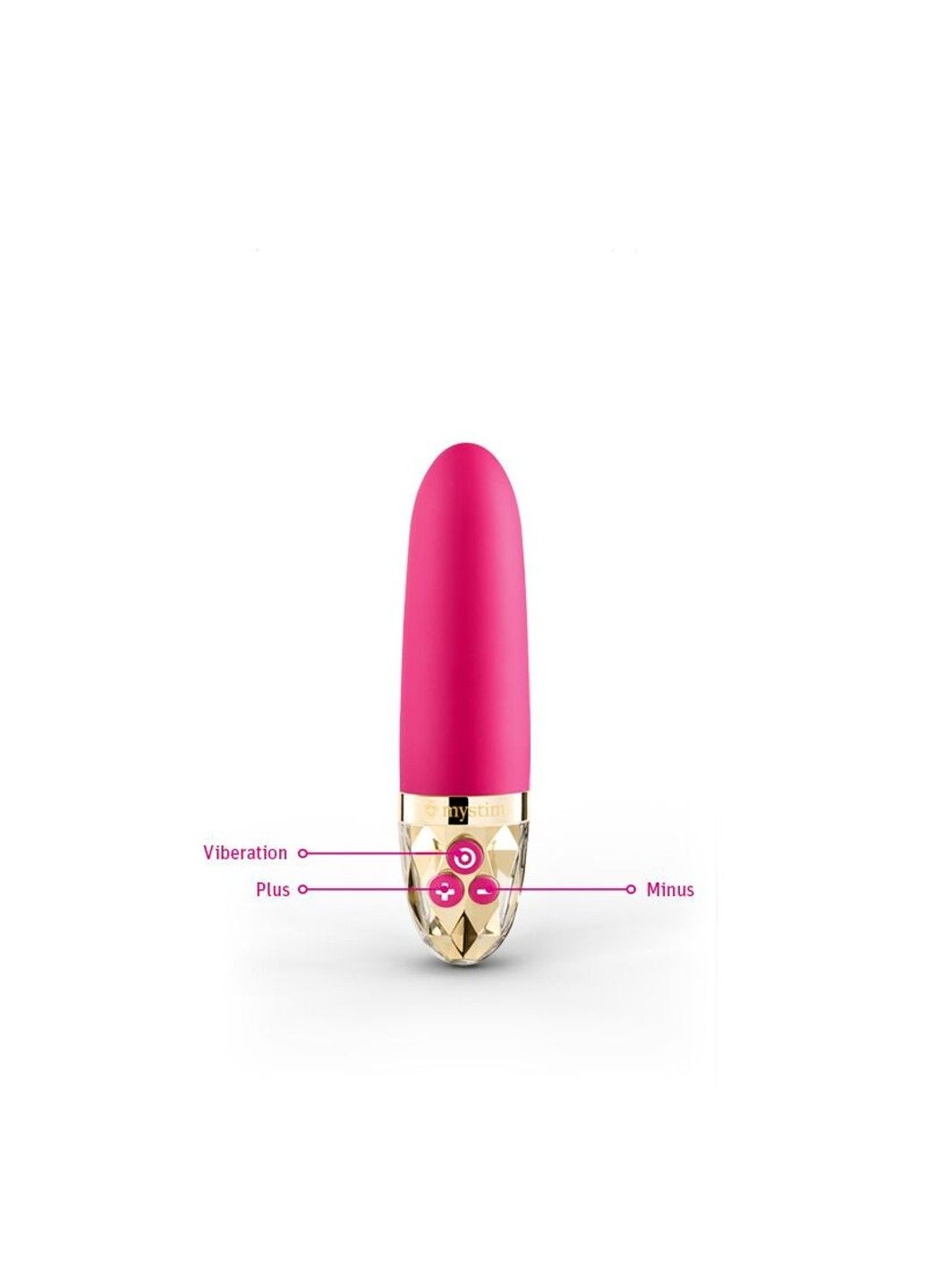 Вібратор Sleak Freak Pink, 8 режимів, внутрішня та зовнішня стимуляція Mystim (333332901)