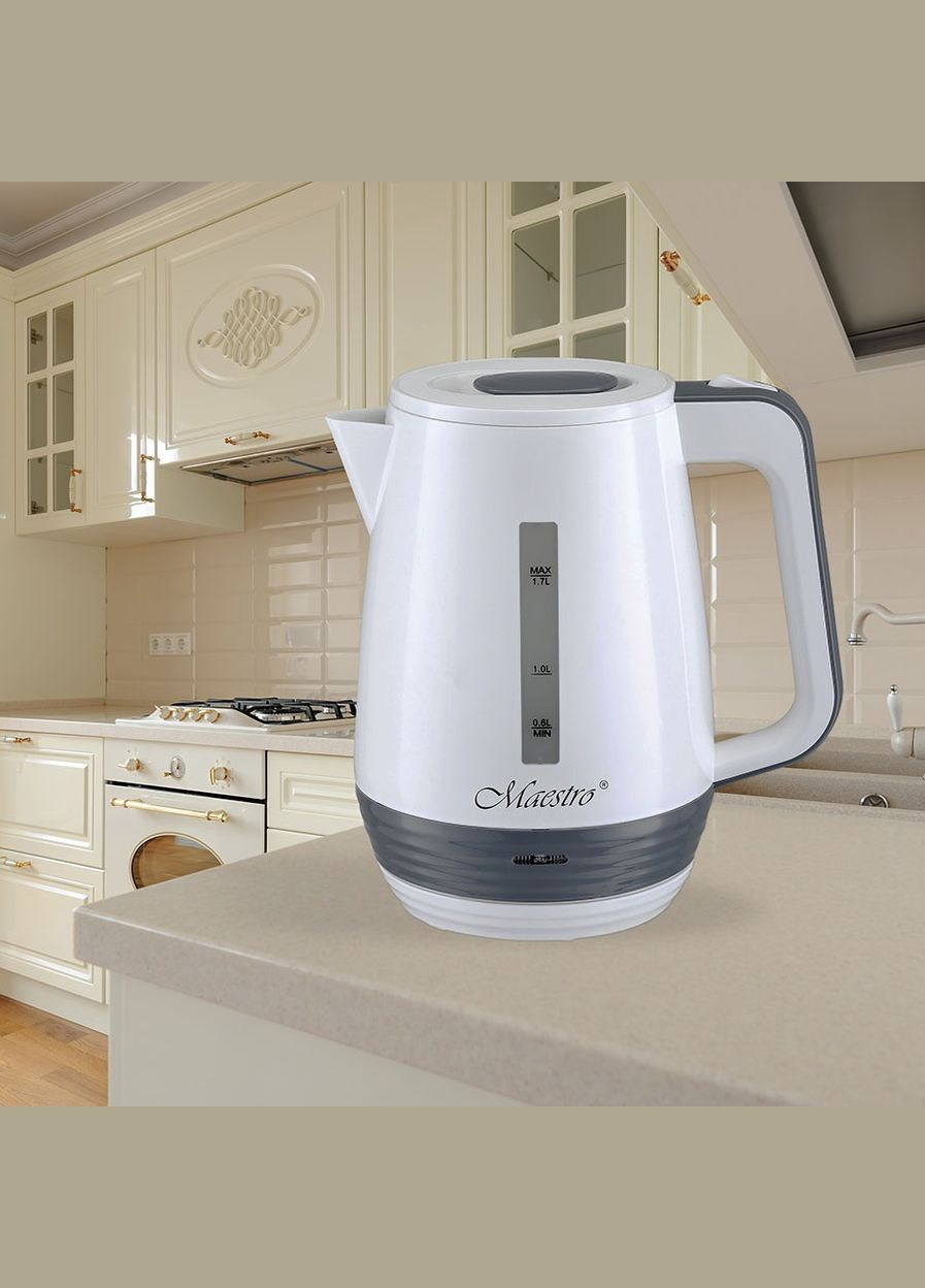 Електрочайник MR-033-White 1.7 л білий Maestro (337093594)