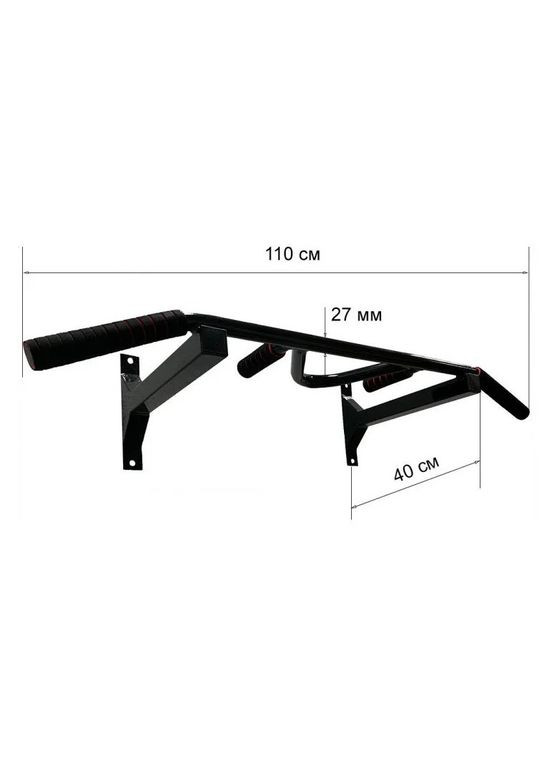 Турник настенный Wide Pro 2 черный NE-TR-17B Newt (336035710)