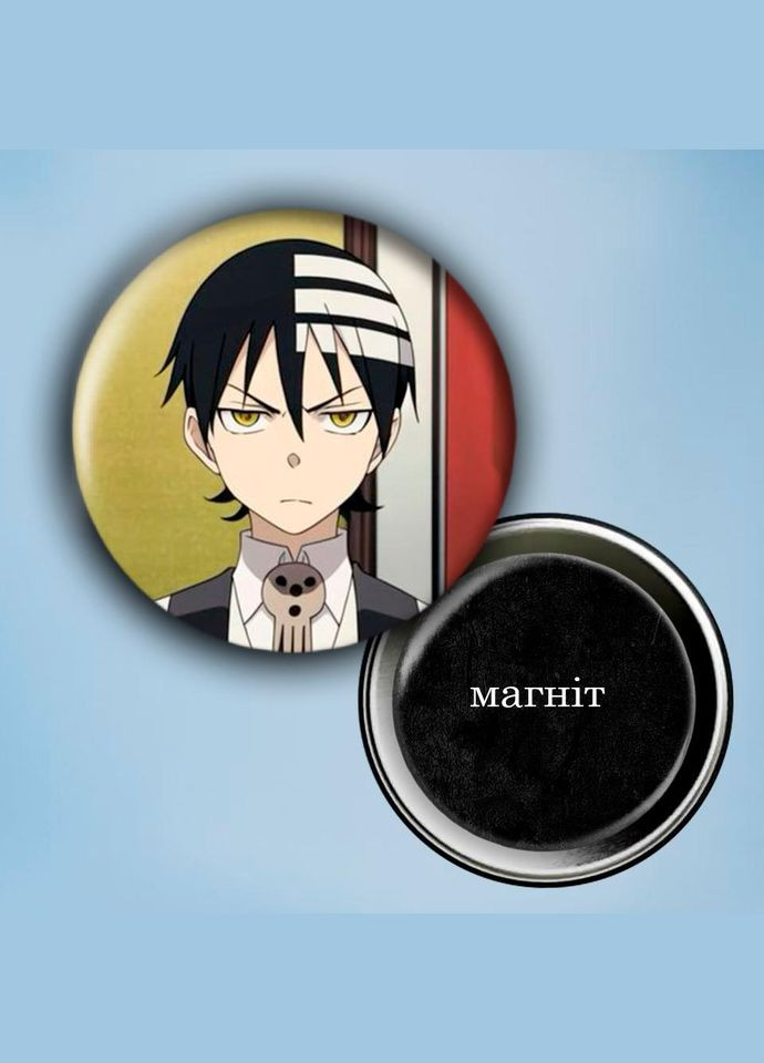 Фотомагнит (магнит на холодильник) Аниме Пожиратель душ #0004 56 мм черный No Brand (309152446)