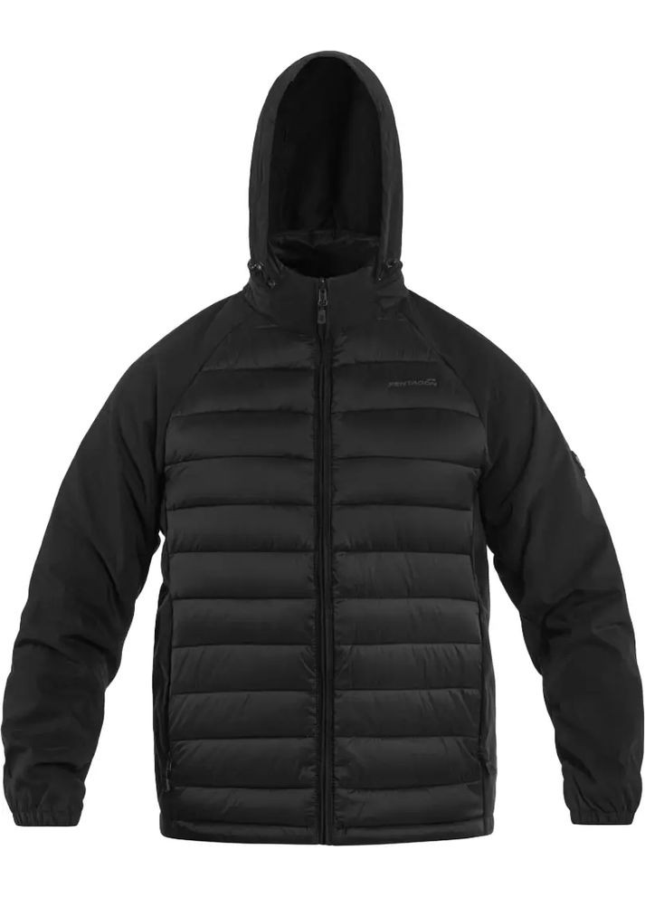 Черная демисезонная куртка neutron hybrid jacket black Pentagon