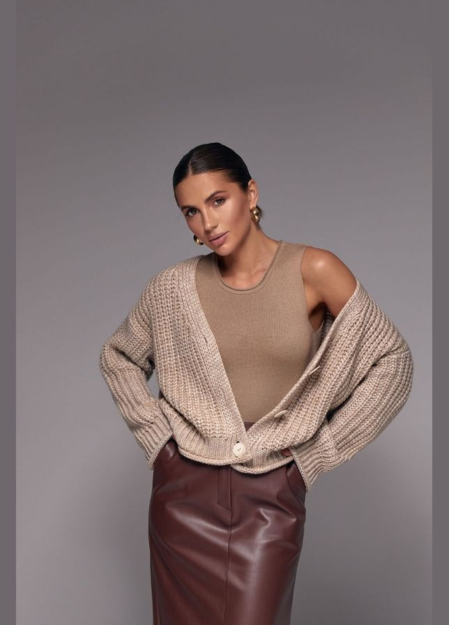 Жіночий трикотажний топ без рукавів із віскози (2486) Triko Bakh (334710523)