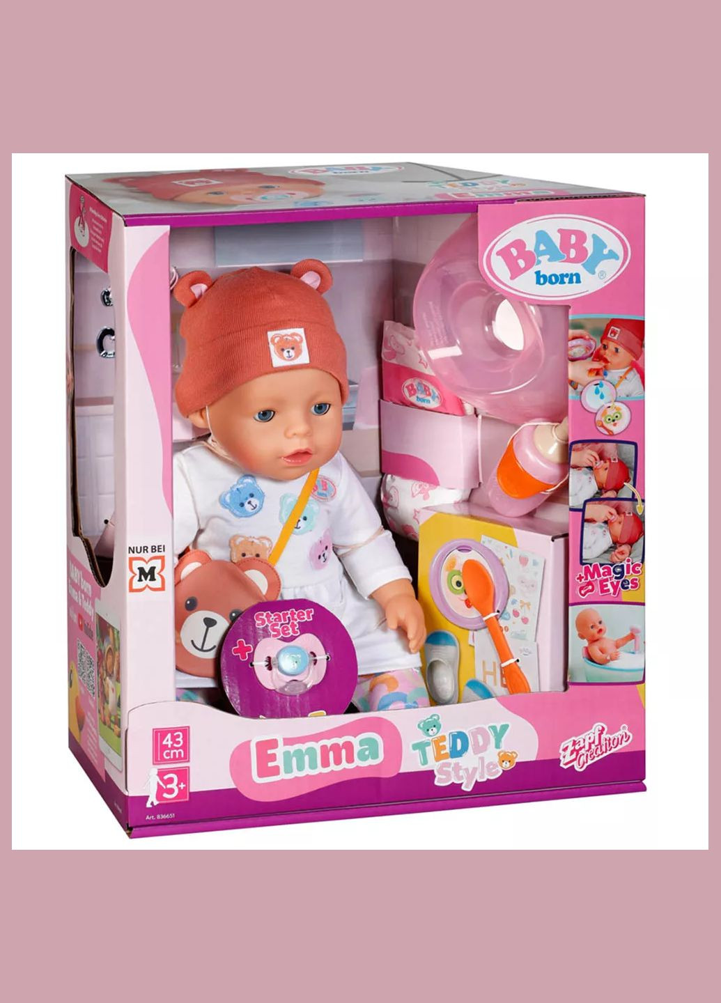 Лялька Емма-Тедді 43 см (836651) BABY born (326805621)