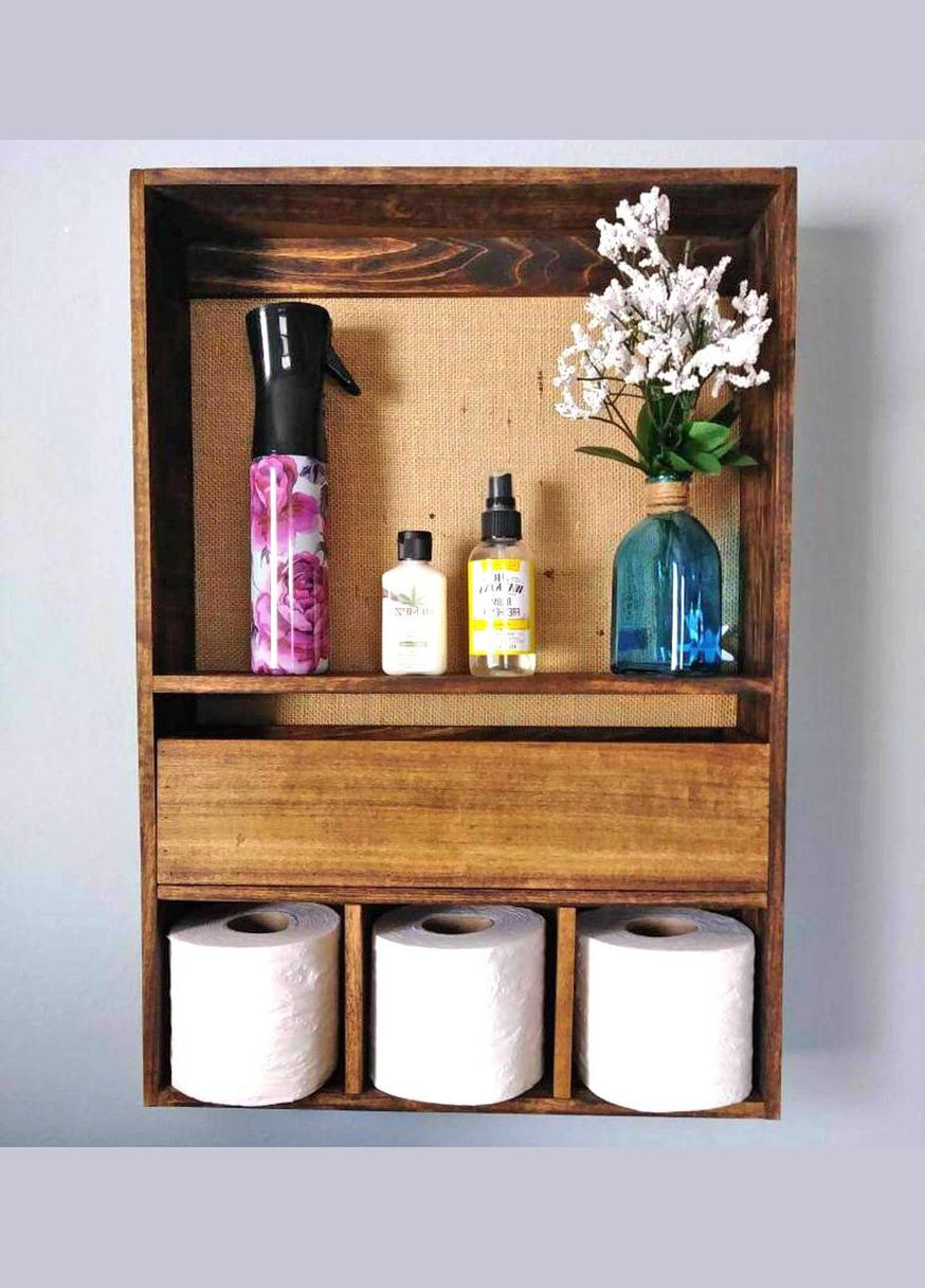 Полиця над унітазом з дерева Маніса мускат (ПУТ-001207) No Brand (328293651)