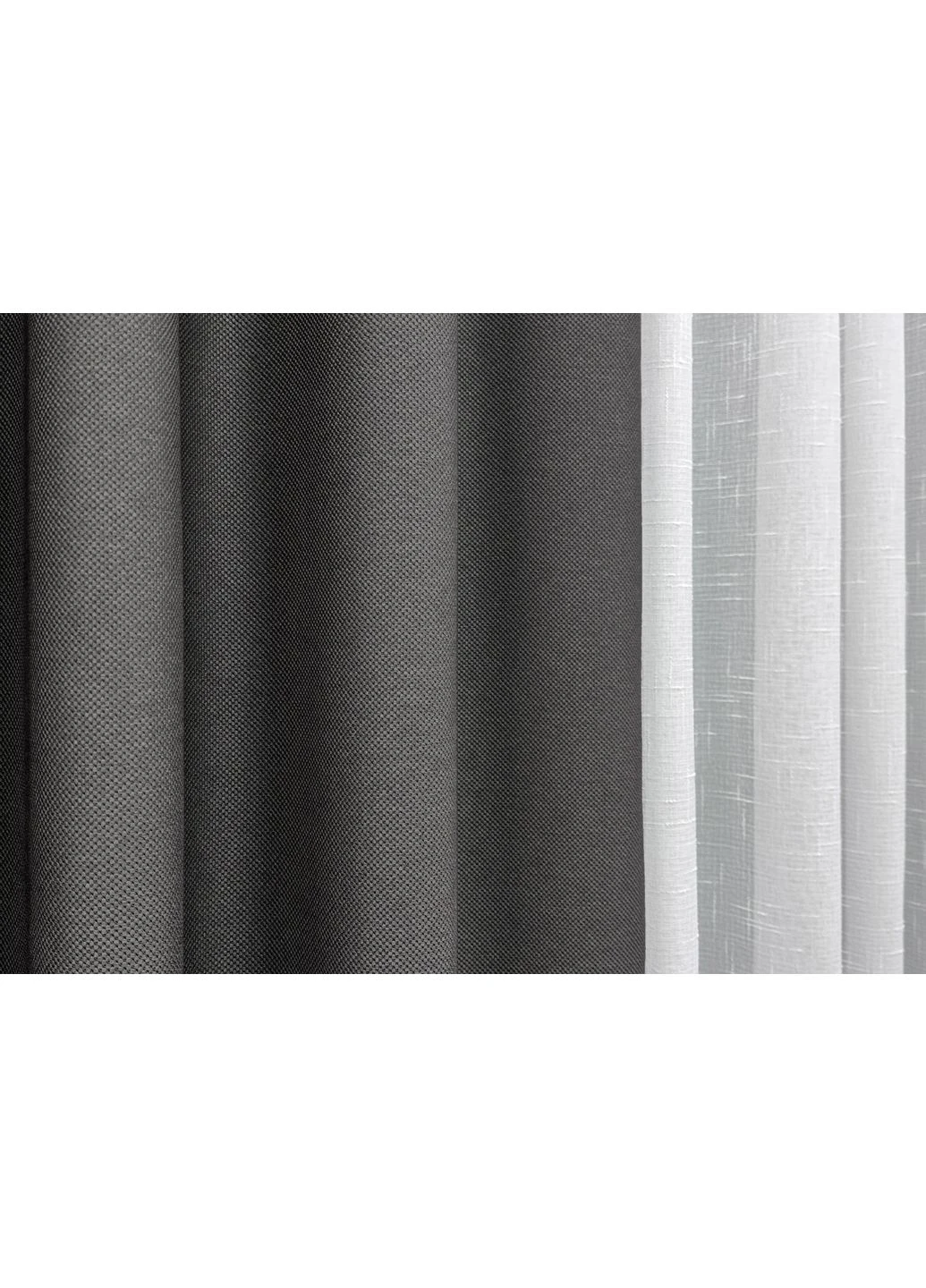 Комплект готовых штор Рогожка TERRA LUXE № 1857ш 100х290 см 2 шт (31-959) VR-Textil (377711828)