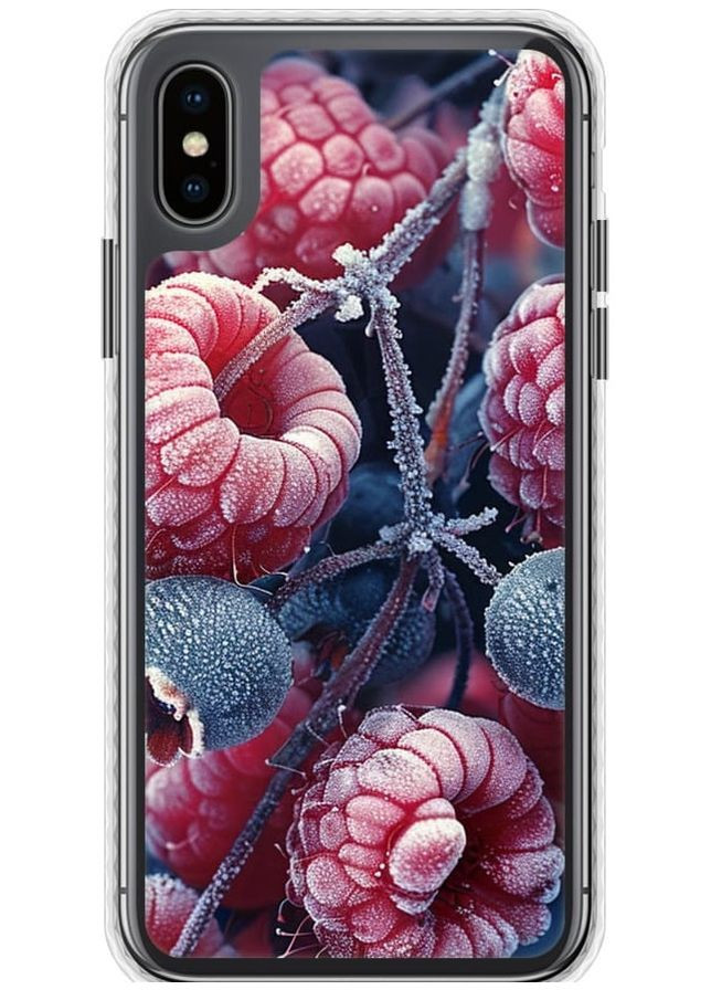 Чехол Bumper чехол 'Морозные ягоды' для Endorphone Apple iPhone XS (285113664)