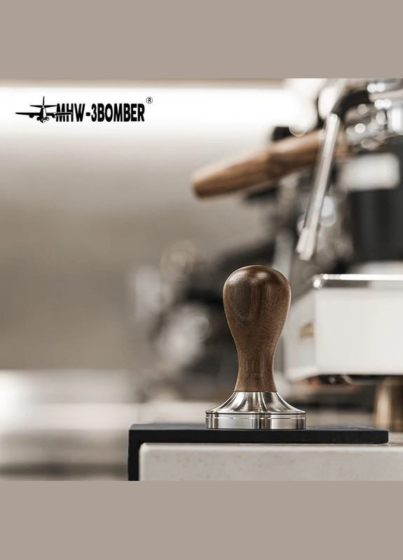 Темпер MHW-3Bomber 58 mm Vase walnut для кофе Рифленый (R-T5210T-VS) No Brand (303975677)