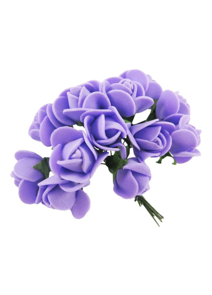 Декоративні троянди для творчості KV-728 пучок 12 штук Bambi (341610022)