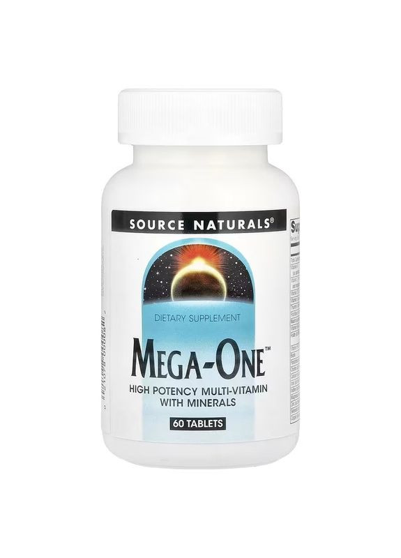 Комплекс Вітамінів та Мінералів, Mega-One,, 60 таблеток Source Naturals (326055273)
