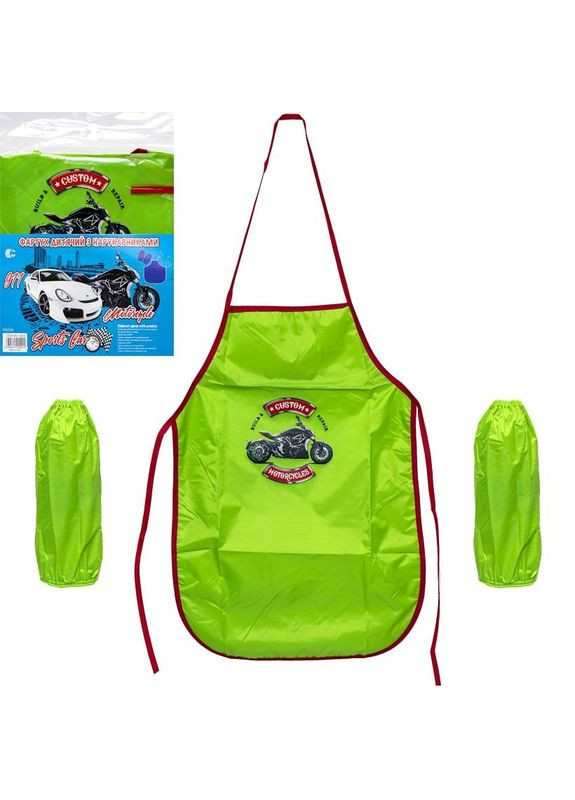 Фартук детский с нарукавниками для мальчиков CR5520(Green) 54х37 см (80433) Color-it (305826665)