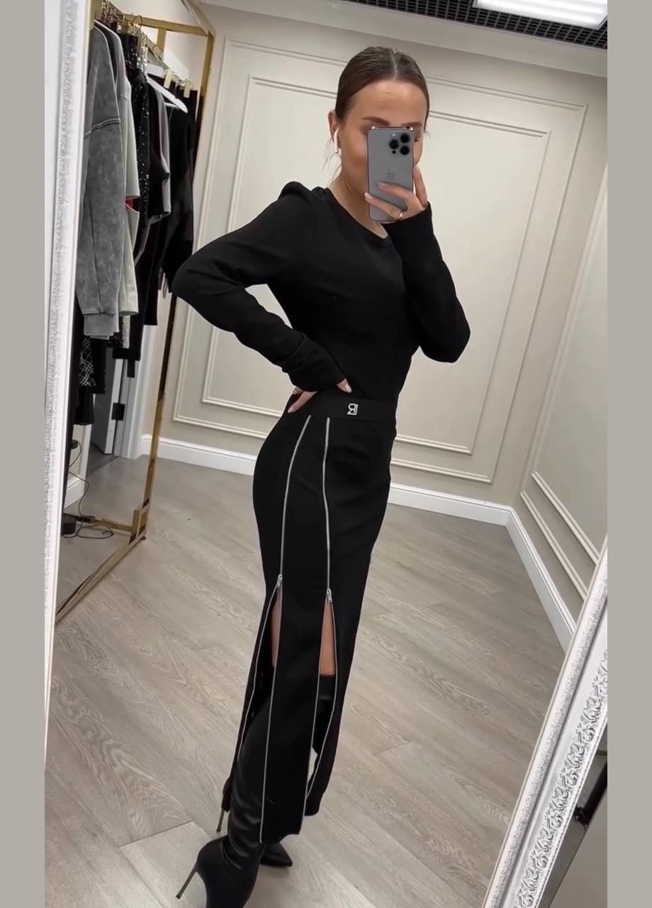 Черное праздничный, коктейльное, деловое, откровенный, повседневный, кэжуал, джинсовое, вечернее платье женское No Brand однотонное