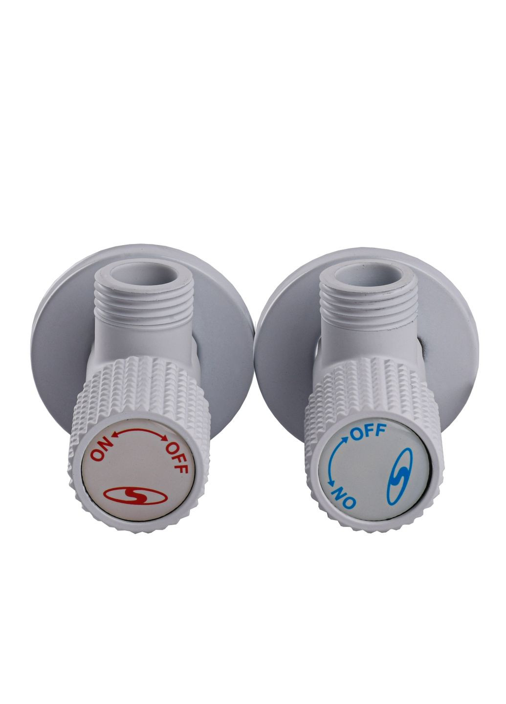 !!Набор кранов угловых керамика EXCLUSIVE 1/2″X1/2″ 9889 WW (White/White) (комплект2шт.) Solomon (335426272)