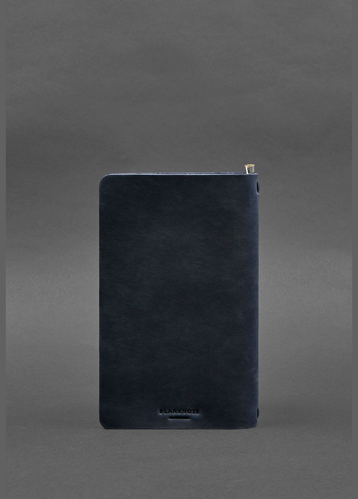 Кожаный блокнот (софт-бук) 8.0 на резинке синий Crazy Horse (A-028073) BlankNote (328961627)