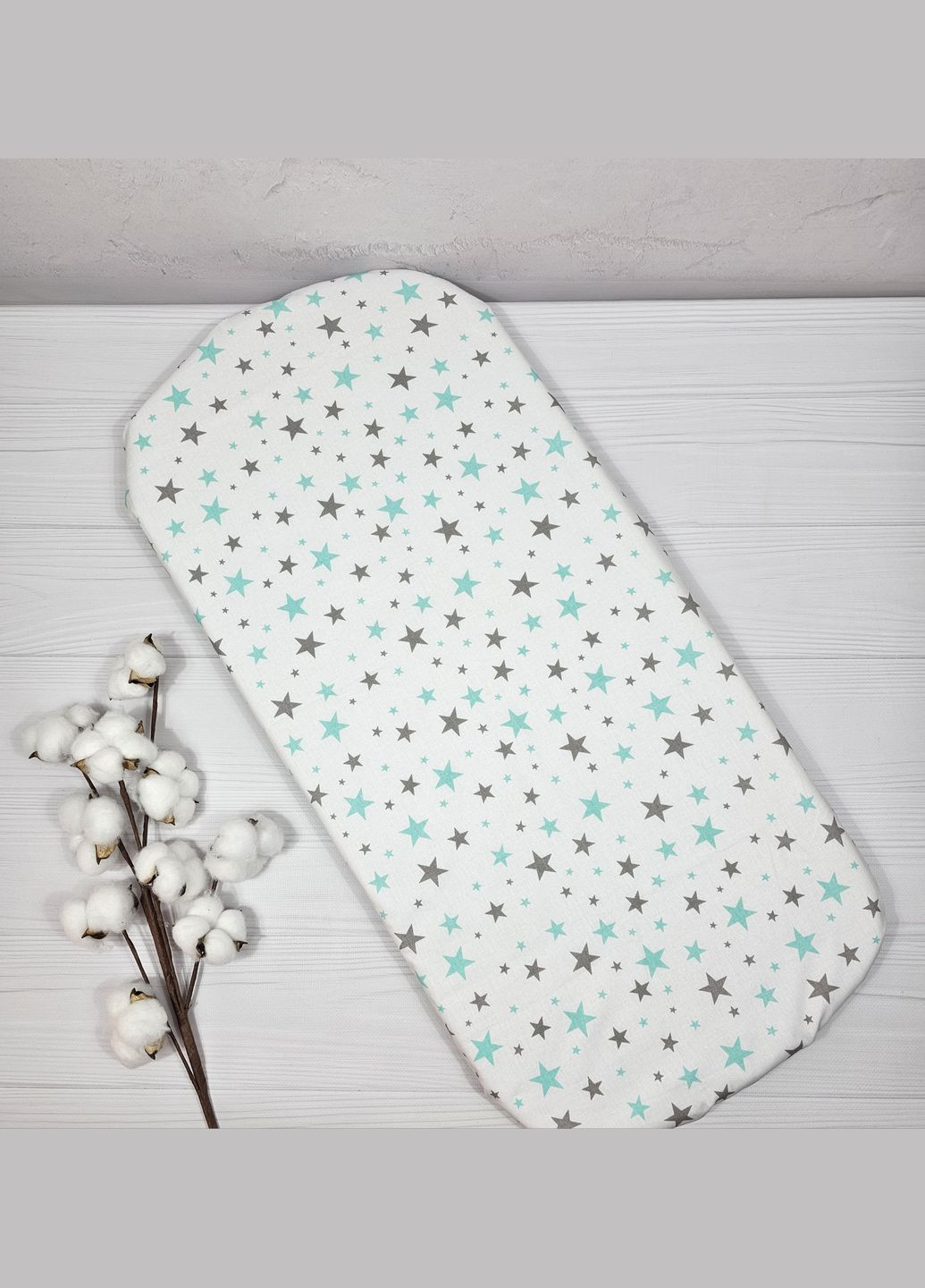 Набір в коляску з непромокаючим простирадлом та комфортер a.l.babybox Лама М'ятний No Brand (318278315)