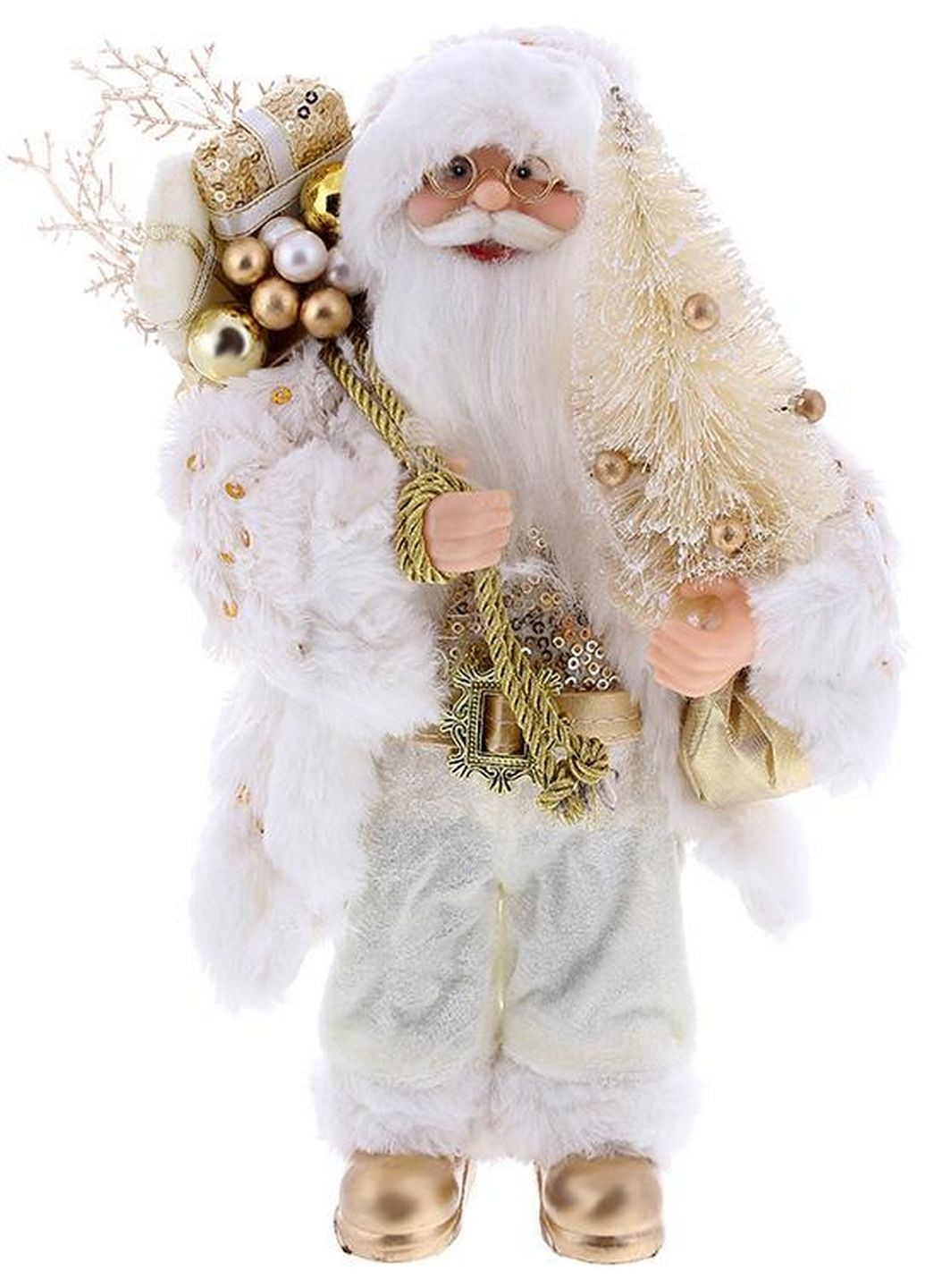 Новогодняя фигура "Санта Клаус с Елкой", с пайетками BonaDi (279319938)