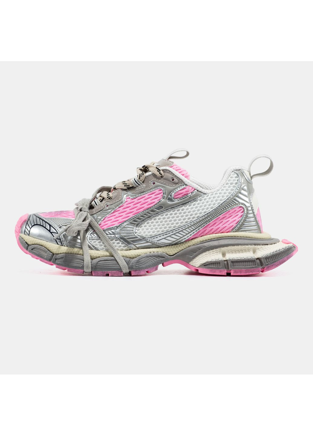 Кросівки жіночі Balenciaga 3XL Silver Pink | Баленціага 3XL рожеві No Brand рожеві демісезони (367086413)