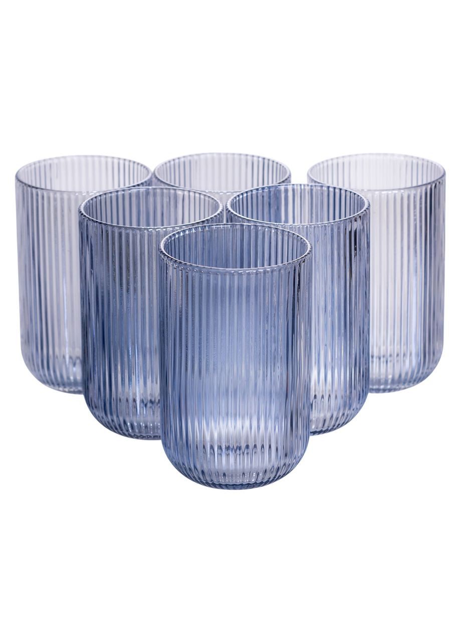 Набо стаканов 6 шт стеклянные стаканы 400 мл HP7113BL Yiwu (371480098)