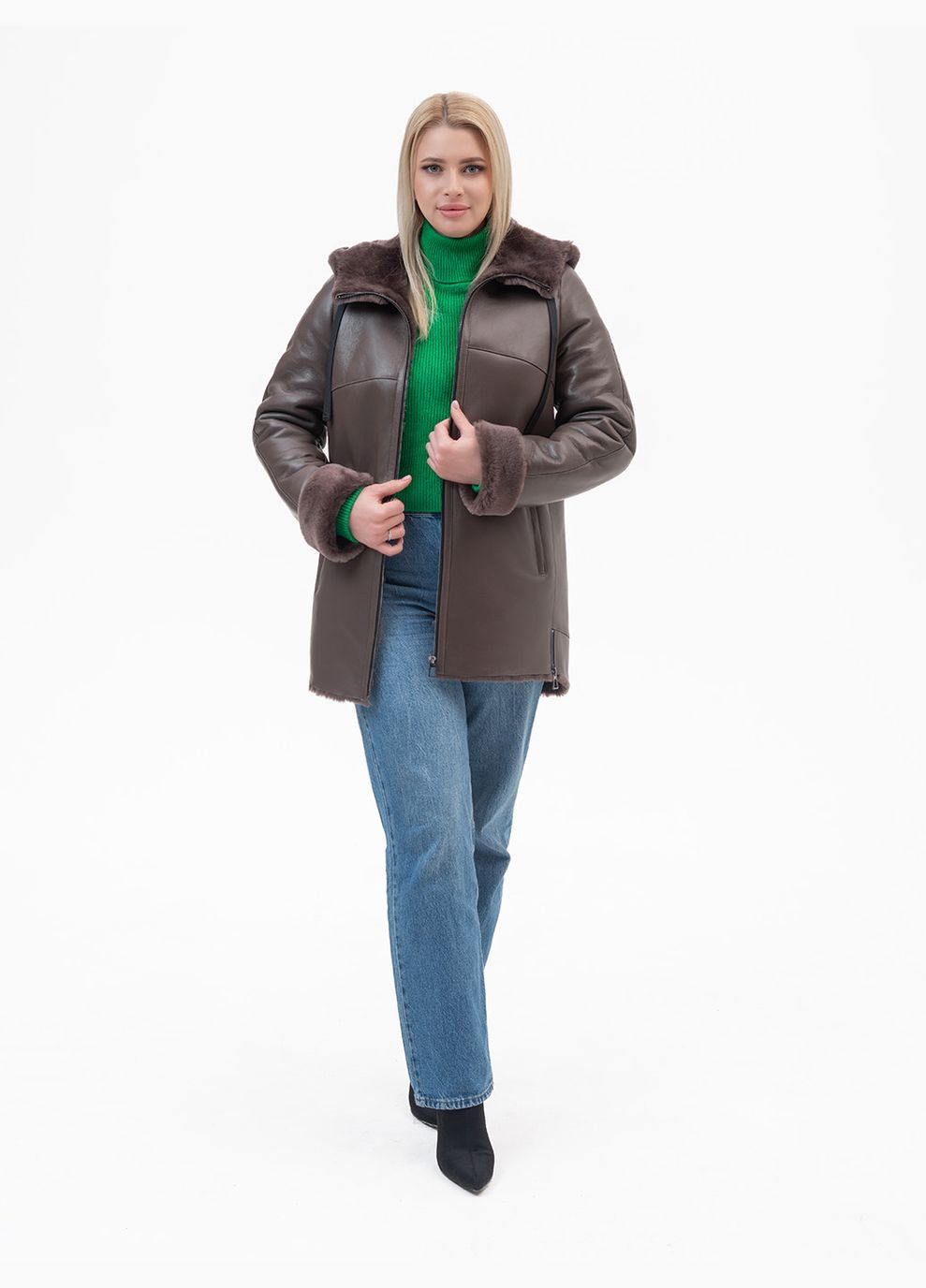 Жіноча натуральна дублянка Fabio Monti (316111675)