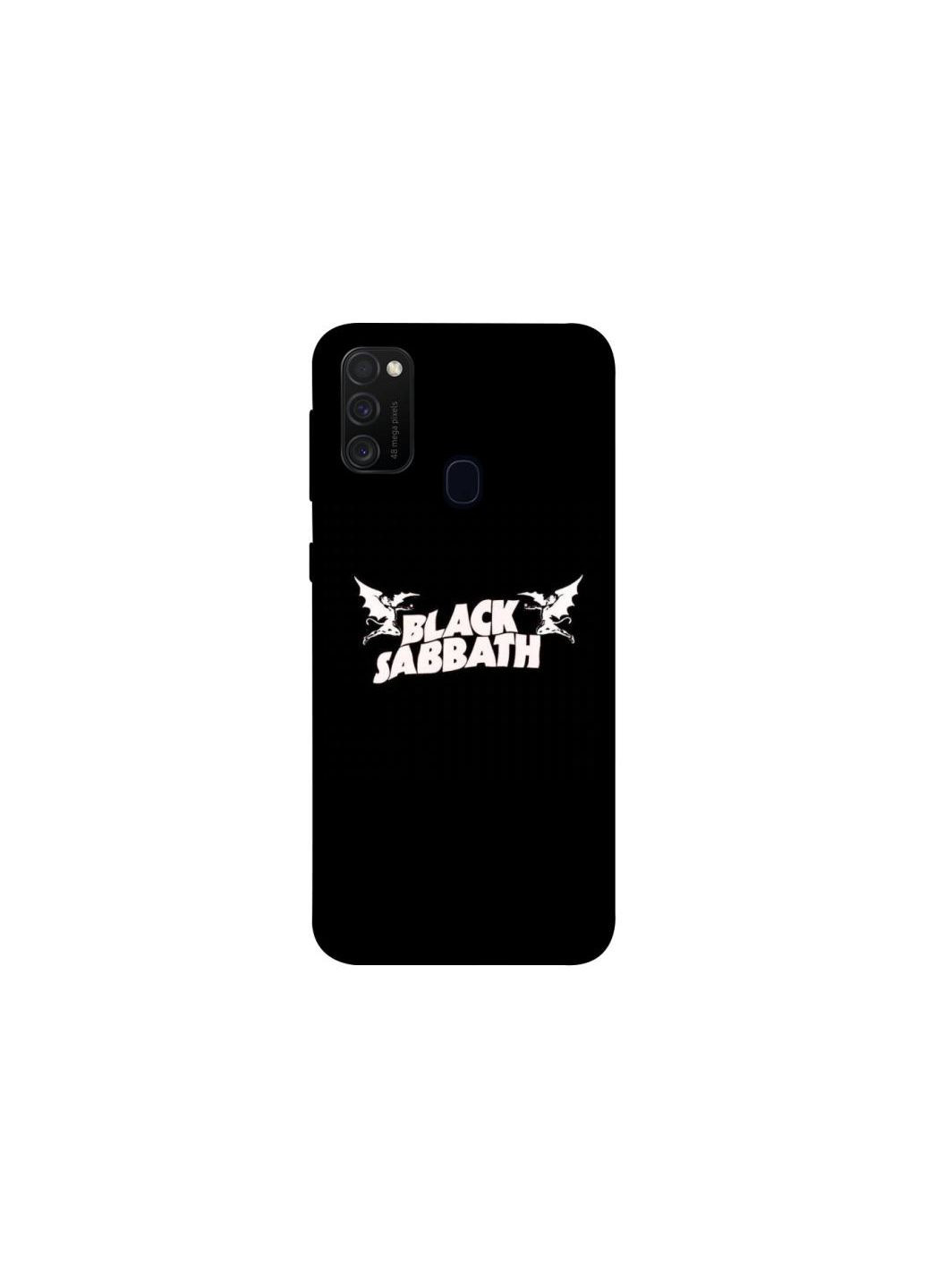 Чохол на Samsung Galaxy M21 Black Sabbath logo ver.2 Frontalka (361084509)