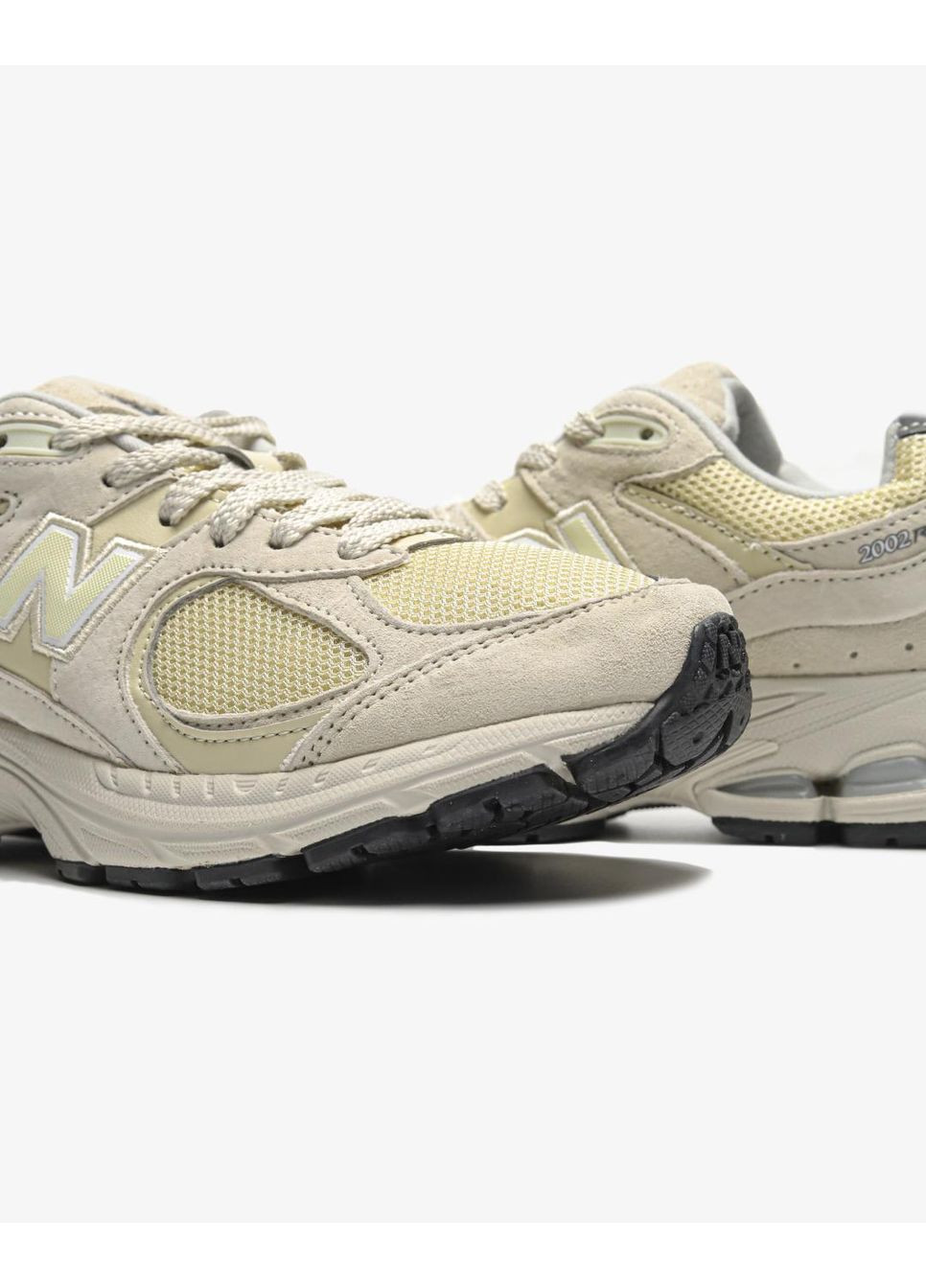 Бежевые демисезонные кроссовки мужские new balance 2002r «light bone aluminium» нью беланс 2002r No Brand